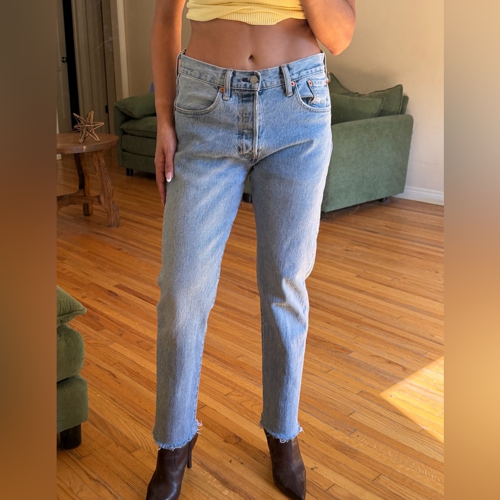 Levi's Light Blue Straight Leg Jeans